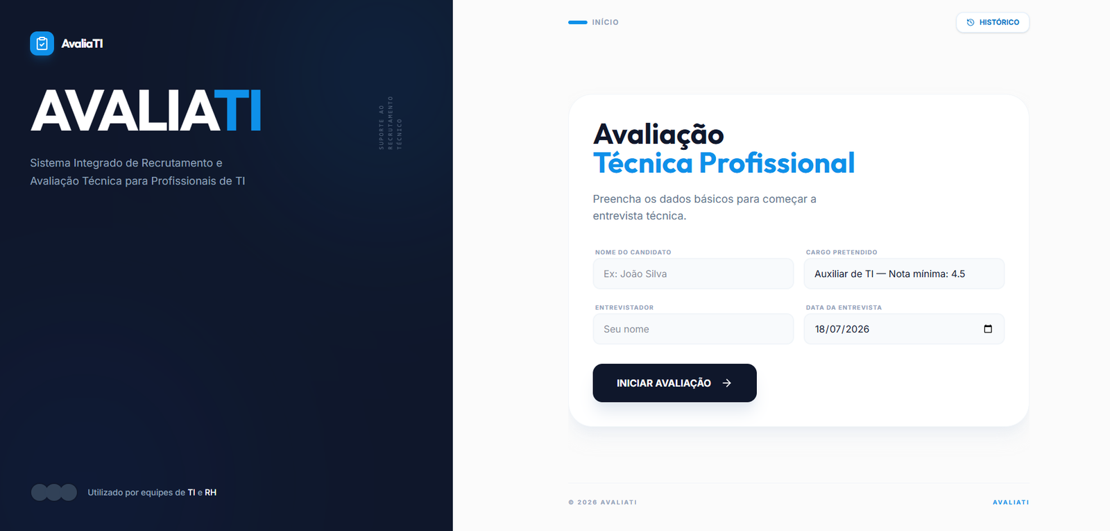 Sistema de Avaliação de TI